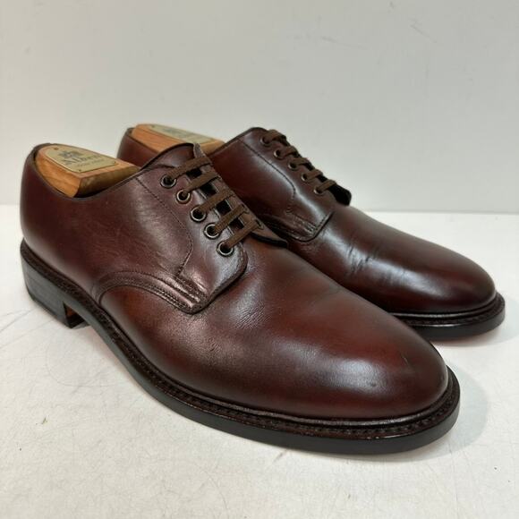 FULLY RESOLED Crockett & Jones Stirling Plain Toe Derby US 9.5 Wide (E) - Picture 1 of 12